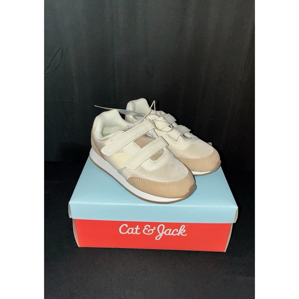 Cat & Jack Charlie Retro Sneakers Toddler Unisex Shoes Beige Size 11